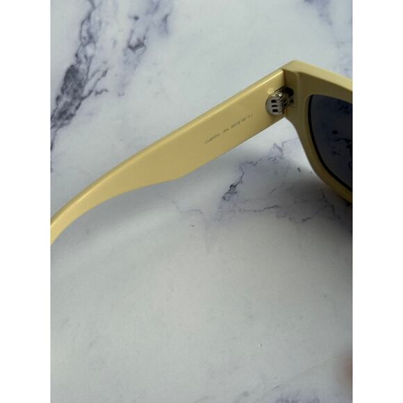 NEW Celine CL40197U Cat Eye Butter Yellow Logo Sunglasses - Picture 5 of 5